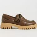 Anthropologie Shoes | Bruno Premi Lug Sole Platform Boat Shoes | Color: Tan | Size: Eu 38 Us 7