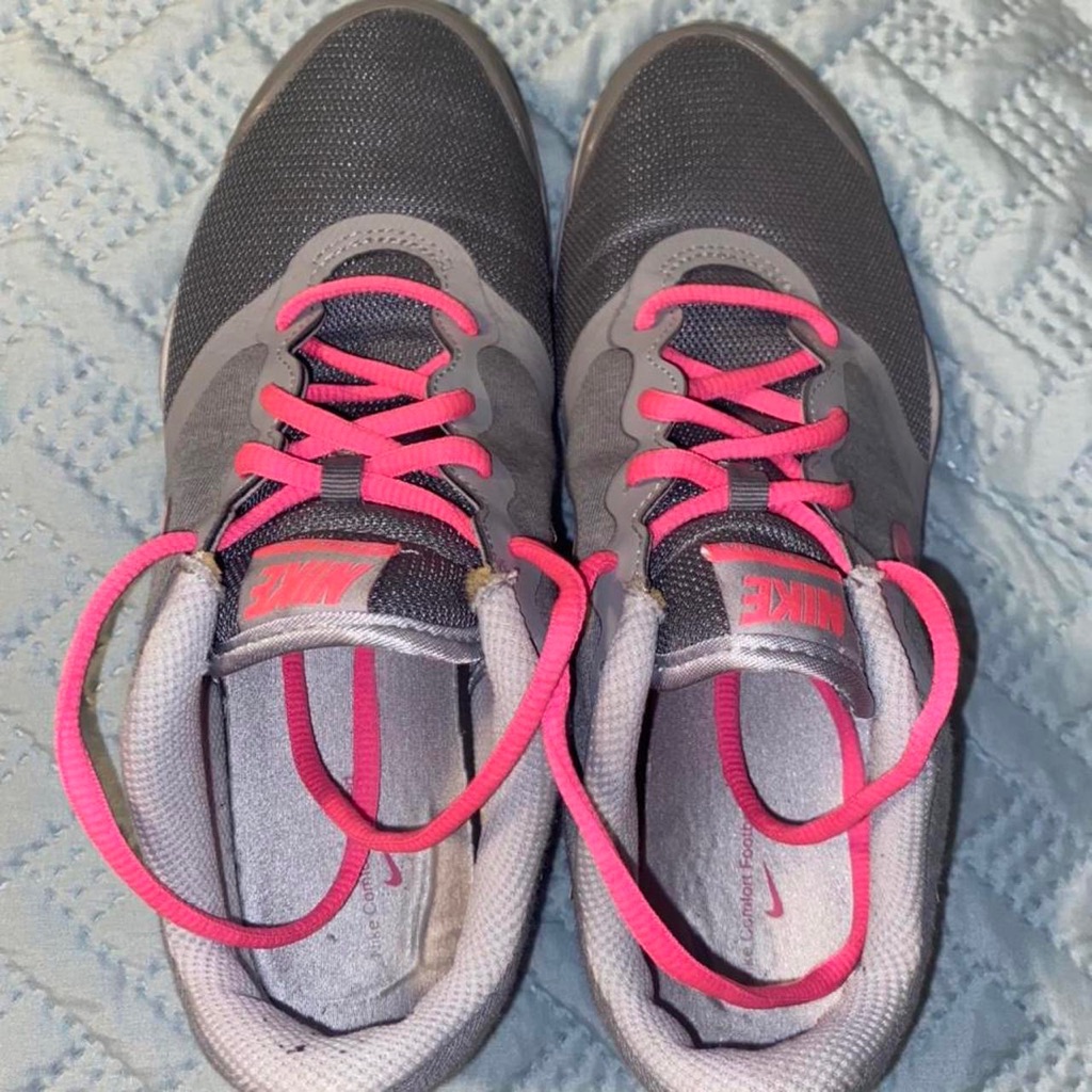 Nike Shoes | Grey And Pink Nike Training Shoes | Color: Gray/Pink | Size: 7.5