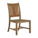 Summer Classics Croquet Patio Dining Side Chair w/ Cushions Wood in Brown | 37.75 H x 19.875 W x 23.125 D in | Wayfair 283127+C0314325W4325