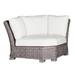 Summer Classics Rustic Woven Sectional Corner Wicker/Rattan in Gray | 32 H x 48 W x 48 D in | Outdoor Furniture | Wayfair 376924+C058H4240W4240