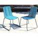 Latitude Run® PANORAMA STACKING PATIO DINING SIDE CHAIR HAMMOCK STYLE ( SET OF 2) in Blue | 35 H x 22 W x 22 D in | Wayfair