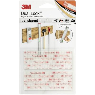 3M - dl-ht Klettband zum Aufkleben Pilzkopf (l x b) 100 mm x 19 mm Transparent 4 St. Image