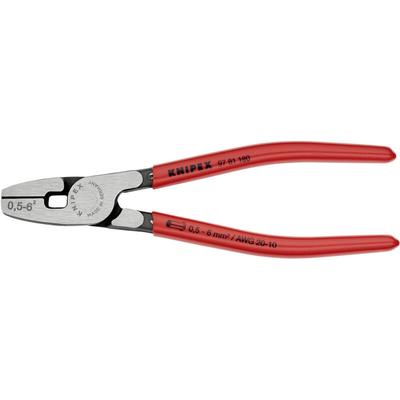 Knipex - 97 81 180 Crimpzange Aderendhülsen 0.5 bis 6 mm²