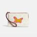 Coach Bags | Coach Corner Zip Wristlet Signature Canvas With Butterfly Wallet Graphic C9589 | Color: Pink/White | Size: Os