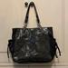 Coach Bags | Coach Tote. Black Leather With Grey Patent C Overlay. Like New. | Color: Black | Size: 12 X 11 X 3.5