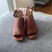 Coach Shoes | Brown Leather Coach Chunky Heel - Size 8.5 | Color: Brown | Size: 8.5