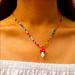 Urban Outfitters Jewelry | Bogomagical Mushroom Beaded Glass Toad Stool Necklace Fairy Grunge Boho | Color: Red/White | Size: Os