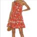 Free People Dresses | Free People All Mine Red Linen Blend Floral Mini Dress Size Small | Color: Red/White | Size: S