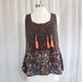 Anthropologie Tops | Anthro Embroidered Brown Tasseled Tank By Akemi And Kin | Color: Brown/Orange | Size: L