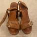 Tory Burch Shoes | Brown Tory Burch Heels With Wrap Around Strap | Color: Brown | Size: 7