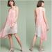 Anthropologie Dresses | Anthropologie Maeve Avalonne Dress One Shoulder 10 | Color: Gray/Pink | Size: 10