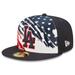 Men's New Era Navy Los Angeles Dodgers 2022 4th of July On-Field 59FIFTY Fitted Hat