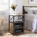 Javlergo 2-Drawer Nightstand/End Side Table with Storage Shelf