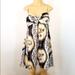 Free People Dresses | Free People White Yellow Black Strappy Floral Slip Casual Dress Large L Euc | Color: Black/Yellow | Size: L