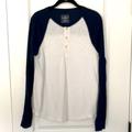 American Eagle Outfitters Shirts & Tops | American Eagle Outfitters Waffle Jersey | Color: Blue/White | Size: Sb