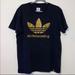 Adidas Shirts | Adidas Climalite Skateboarding Large Logo Shirt Mens Size Large | Color: Black/Gold | Size: L