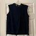 Burberry Tops | Burberry Navy Sleeveless Hoodie | Color: Blue | Size: M