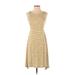 Old Navy Casual Dress - A-Line Scoop Neck Sleeveless: Yellow Solid Dresses - Women's Size X-Small