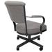 Tobias Designs Arm Chair Upholstered/Fabric in Gray | 34 H x 22 W x 20 D in | Wayfair miamiCCr_pAsh_gr