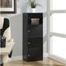 Latitude Run® 3 - Door Accent Cabinet Wood in Black | 47.25 H x 12 W x 16.5 D in | Wayfair 409DC1FF258F4037953A63316443836C