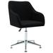 Latitude Run® Swivel Dining Chair Accent Desk Chair w/ Arms for Home Office Fabric Wood/Upholstered/Fabric in Black | Wayfair