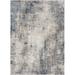 Blue 87 x 63 x 0.47 in Area Rug - 17 Stories Rectangle Quanna Abstract Machine Woven Area Rug in | 87 H x 63 W x 0.47 D in | Wayfair
