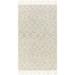 Gray 90 x 27 x 0.01 in Area Rug - Foundry Select Barbaresi Geometric Handmade Handwoven Area Rug in Cream//Wool | 90 H x 27 W x 0.01 D in | Wayfair