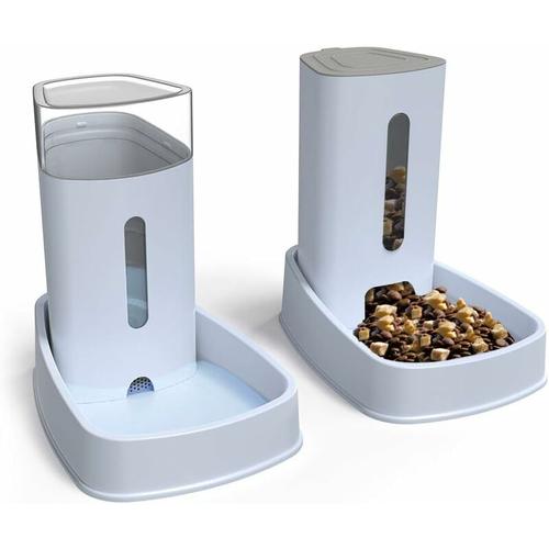 Bares - Automatischer Futterspender Katze/Hunde Wasserspender und Futterspender Haustier