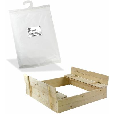 Dema - Schutzhülle Hülle Abdeckung Abdeckplane Plane für Sandkasten 120x120x20 cm Image