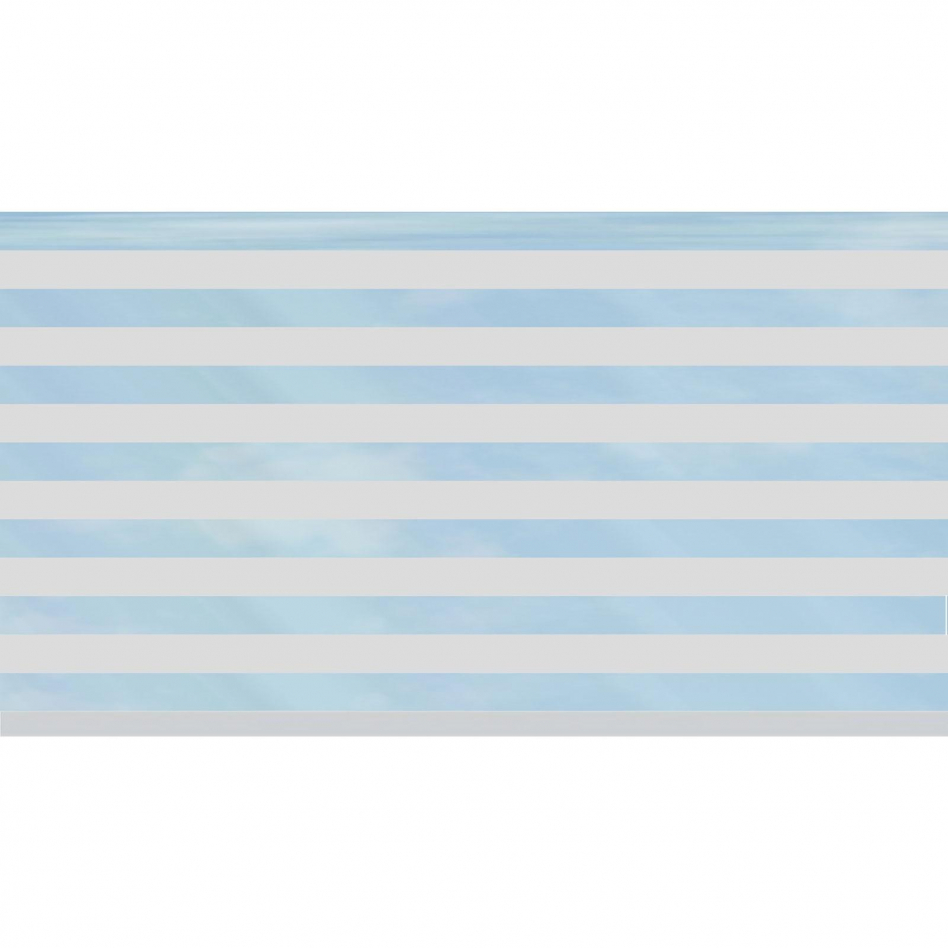 TraumGarten Sichtschutzzaun SYSTEM Dekorprofil Glas DELTA Silber, 30 cm Image