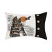 Haunted House Printed Throw Pillow