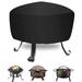 Fire Pit Cover Round, Outdoor Firepit Covers Waterproof, Large Fire Pit Cover with Drawstring and Carry Bag