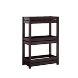 36 Inch Ethan 3 Tier Storage Cabinet with Raised Shelf Edges - 24 L X 11.75 W X 36 H Inches