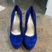 Jessica Simpson Shoes | Blue Suede Jessica Simpson Pumps | Color: Blue | Size: 8.5
