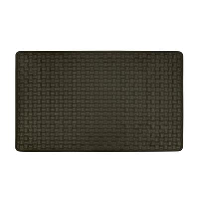 Woven Embossed Faux Leather Anti Fatigue Mat by Ac...