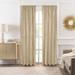 Wide Width Bordeaux Rod Pocket Window Curtain Panel by Achim Home Décor in Tan (Size 52" W 63" L)