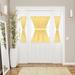 Wide Width Buffalo Check Rod Pocket Door Panel And Tieback by Achim Home Décor in Yellow (Size 54" W 72" L)