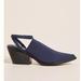 Anthropologie Shoes | Jeffery Campbell Elasto Strappy Heeled Mules- Navy | Color: Black/Blue | Size: 8.5