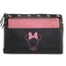 Disney Bags | Disney Pink Glitter Minnie Mouse Large Cosmetic Vanity Bag Set | Color: Black/Pink | Size: Os