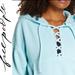 Free People Sweaters | Free People Believe It Hoodie;Sz:Xs; C: Blue Aquamarine;Nwt! Now$35. Mrsp:$68 | Color: Blue | Size: Xs