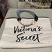 Victoria's Secret Bags | A Beautiful Brand New Victoria Secret Beach Bag With Tag In Off White. | Color: Black/Cream | Size: 16 Inches By 6 Inches By 12 3/4 Inches