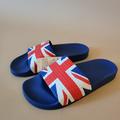 Adidas Shoes | Adidas Originals Adilette Great Britain Slides | Color: Blue/Red | Size: 8