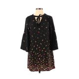 Old Navy Casual Dress - Shift: Black Floral Dresses - Women's Size X-Small