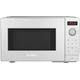 Bosch FFL023MW0 Series 2 Microwave, 26 x 44 cm, 800 W, Turntable 27 cm, Left Door Hinge, AutoPilot 7 7 Automatic Programmes, Cleaning Support, LED Touch Display, White