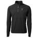 Men's Cutter & Buck Black Texas Tech Red Raiders Adapt Eco Knit Hybrid Recycled Quarter-Zip Pullover Top