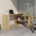 " Dallas L-Shaped Home Office Desk In Light Oak - FM Furniture FM6594ELD"