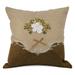 Violet Linen Artistic Decorative Burlap Decorative Throw Pillow