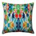 Pillow Perfect Outdoor / Indoor Abstract Reflections Multi 25 Inch Floor Pillow 25 X 25 X 5