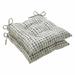 Pillow Perfect Outdoor | Indoor Alauda Frost Wrought Iron Seat Cushion (Set of 2) 19 X 18.5 X 5