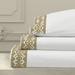 Five Queens Court Makayla 300 Damask Sheet Set 100% cotton in Yellow | California King | Wayfair 2785030WKSS